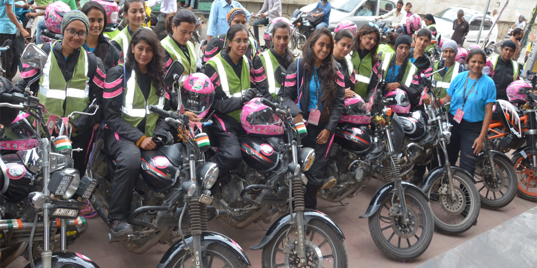 biking queens give message for respect of women in kanpur