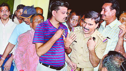 BJP MP son beaten by police inspector