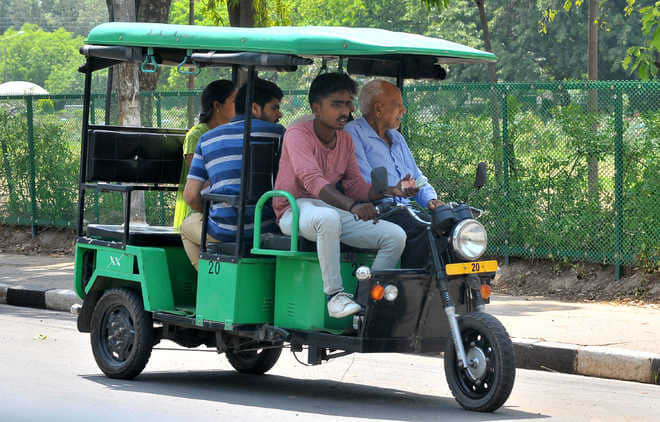 e-rickshaw policy of chandigarh, major rules and conditions