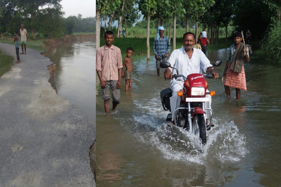 flood in districts in awadh in Uttar Pradesh.