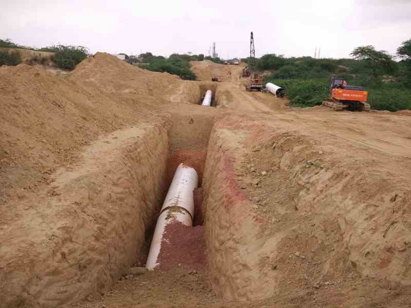tree cut in agra on the name of gangajal pipeline