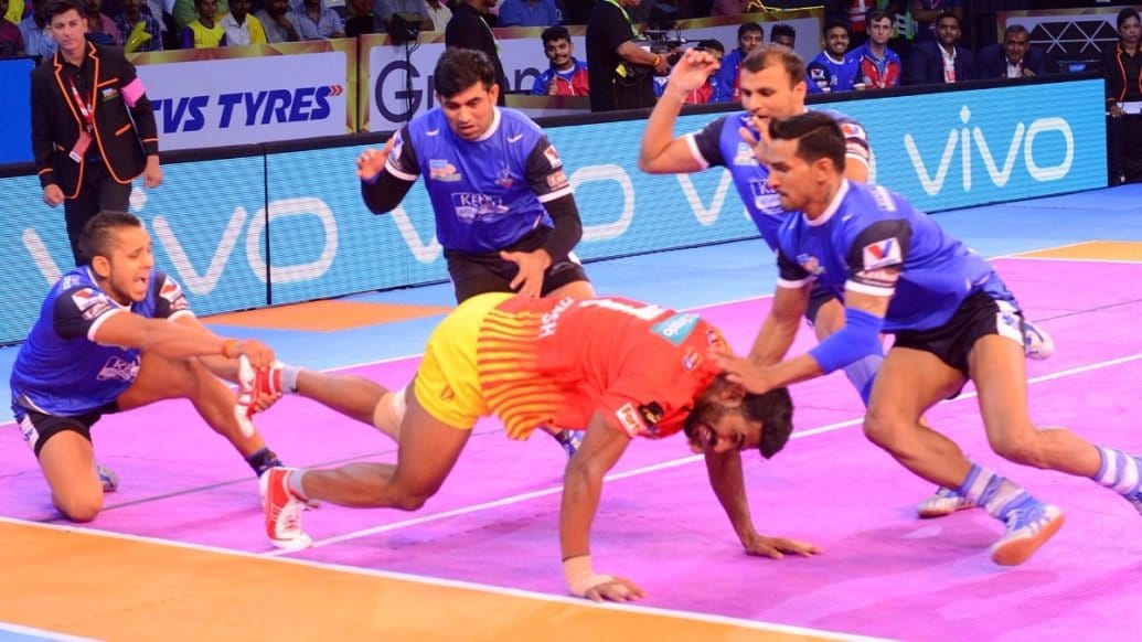  Pro Kabaddi League 2017: Match 9 Gujarat Fortunegiants vs Haryana Steelers match ends with Draw  