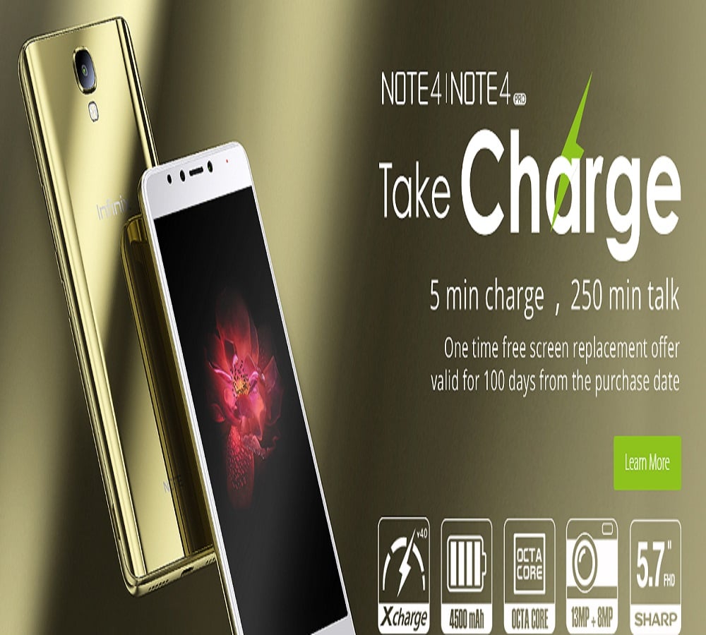 Infinix Note 4 and Hot 4 Pro Launched in India