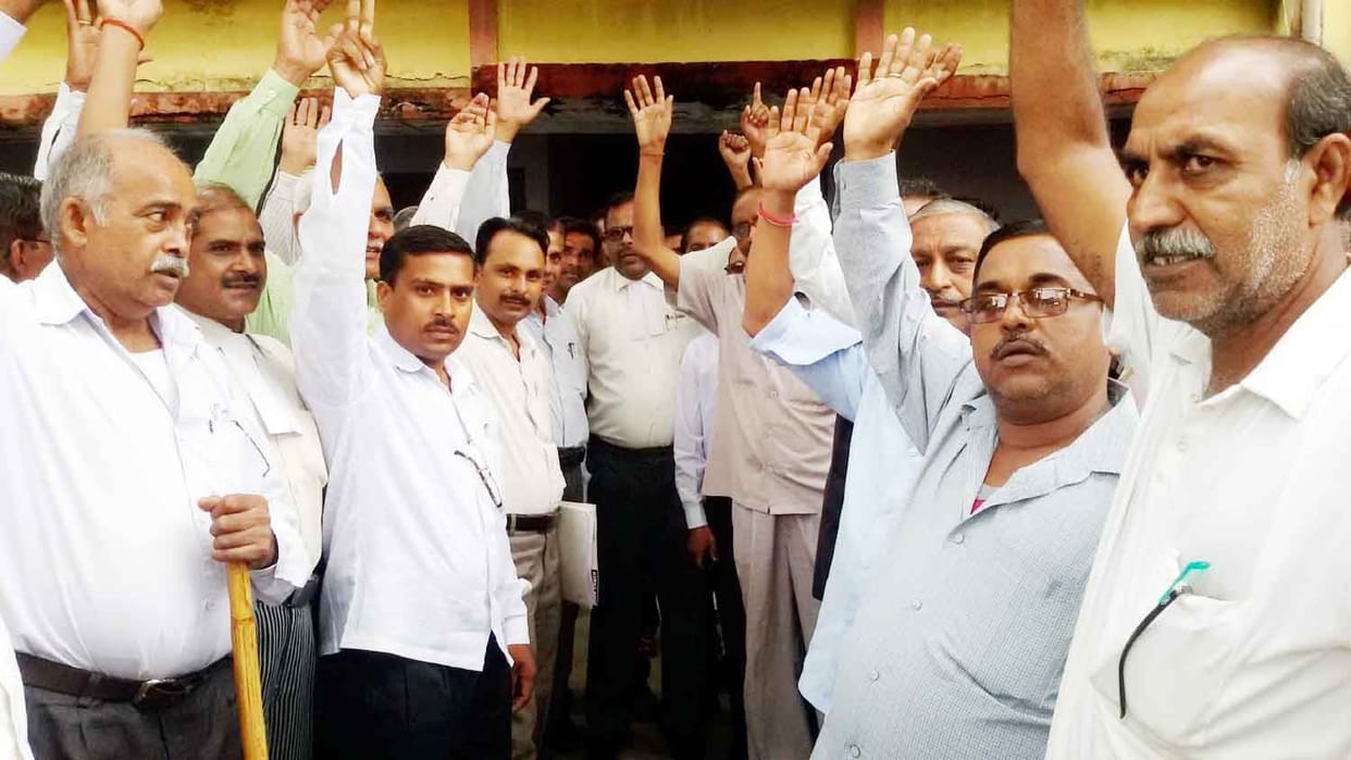 Lawyers protests in Sahaswan