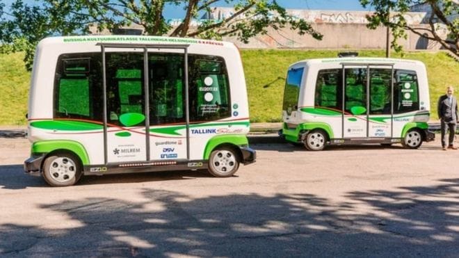 Buses are running without driveres in tallinn