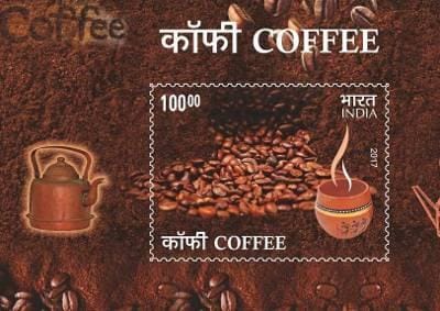 special coffee postal stamp is going to make friendship day special