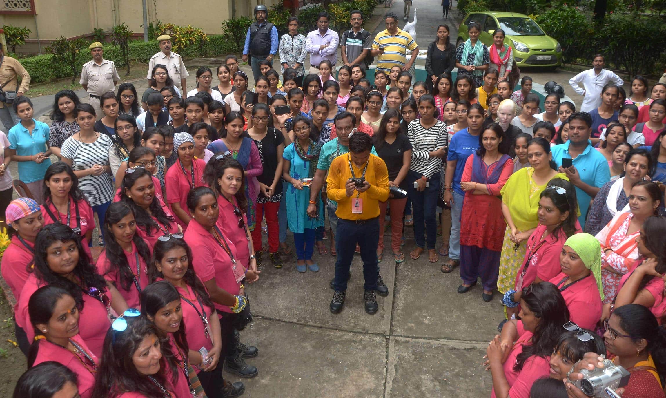 Gujarat biking queens arrive in Varanasi villages by taking a message of saving daughter
