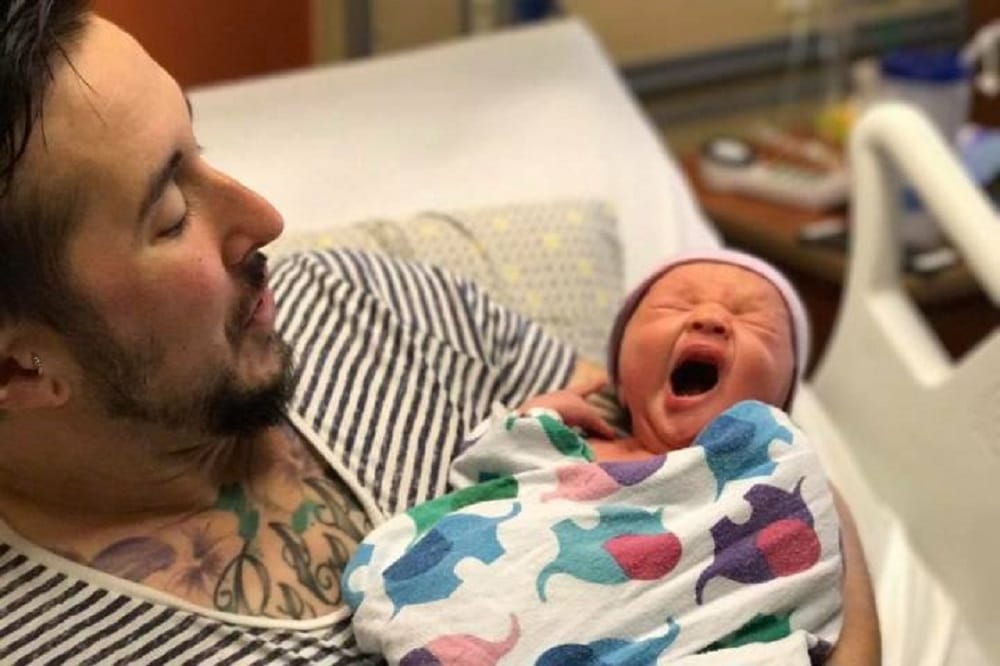 Transgender man Trystan Reese gives birth to baby boy in Portland
