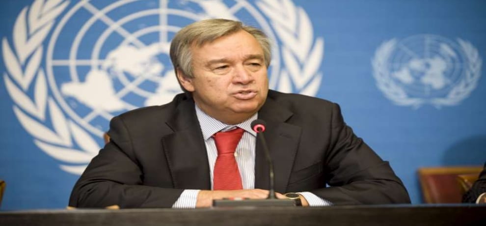 UN Secretary General Antonio Guterres will make first tour to israel and palestinian