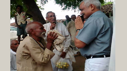dgp sulkhan singh in his village