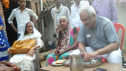 dgp sulkhan singh in his village