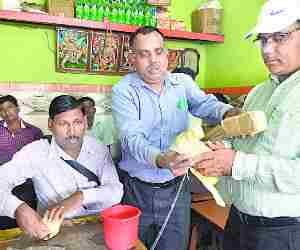 Raid on food products shop