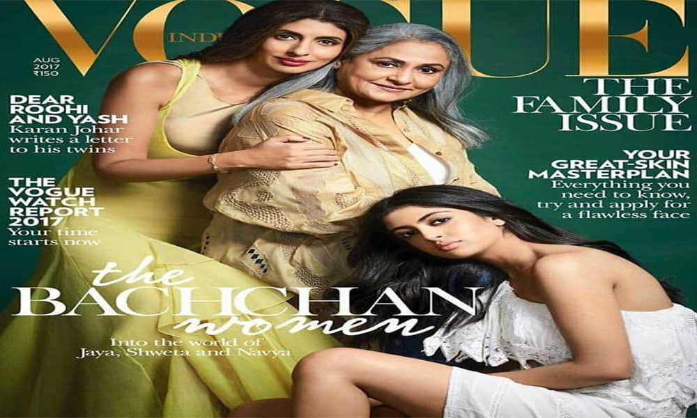 Jaya Bachchan, Shweta Bachchan and Navya Naveli Nanda photoshoot for Vogue Magazine
