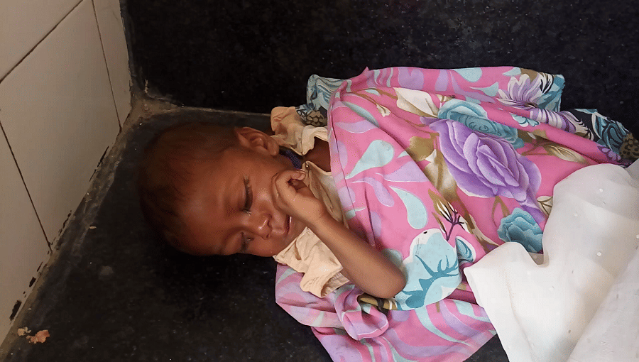 malnourished kid left by his mother in alwar s hospital 