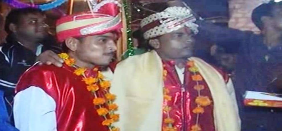 to draw rain god attention, man marry man