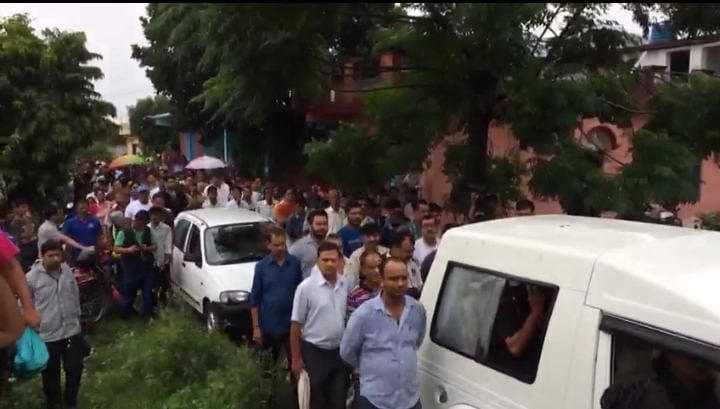   shopian encounter martyr major kamlesh pandey cremanation at haldwani