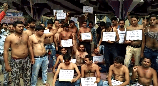protest in ajmer to appointment