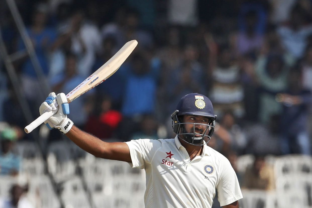 ravichandran ashwin scored his maiden half century in county cricket