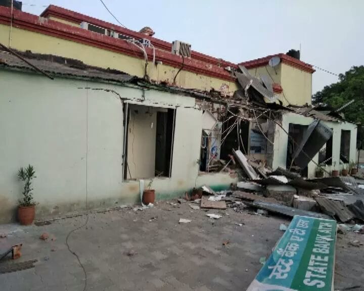masked security in the cantonment area, explosive blast at ATM in rajasthan