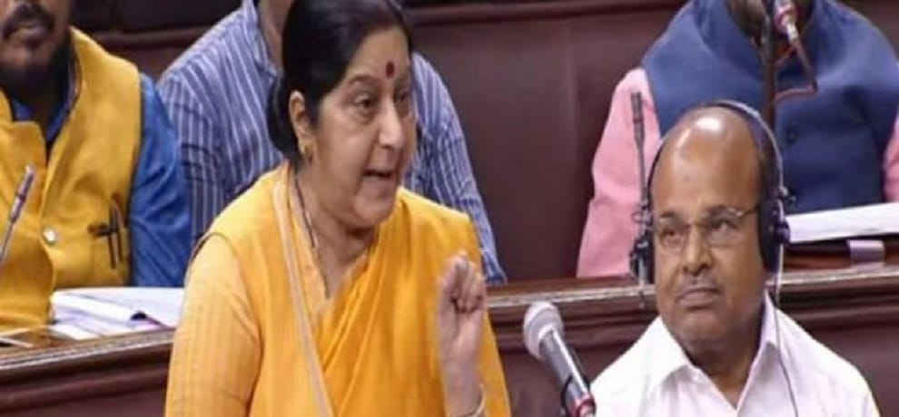 Opposition to bring privilege motion against Sushma Swaraj 