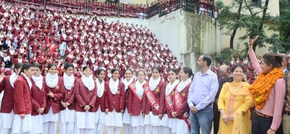 cricketer sushma verma grand welcome in portmore school shimla 