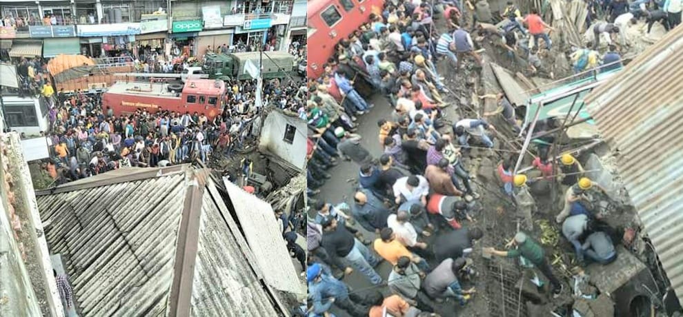 Shimla Theog Bus Stand building collapses one died seven injured