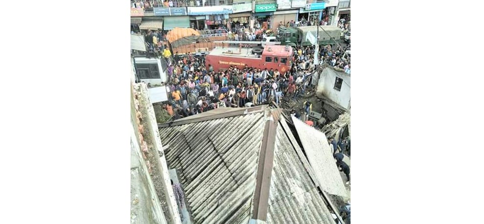Shimla Theog Bus Stand building collapses one died seven injured