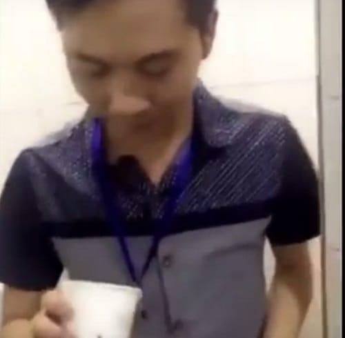 Watch Viral Video of Chinese employees drinking toilet water as punishment for not meeting target