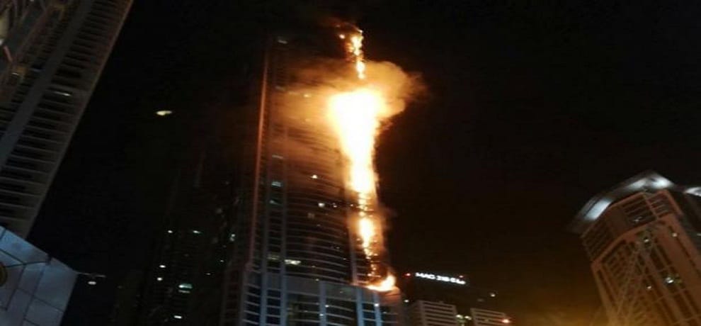 Fire in torch tower at Dubai, no casualties