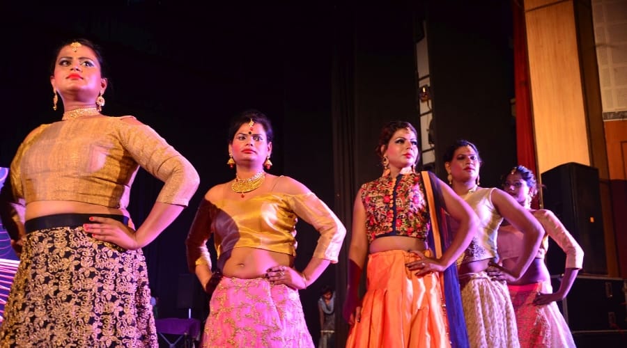 Transgender walk on ramp