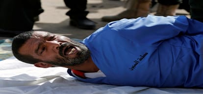 a rape accused shot by police before mob in Yemen