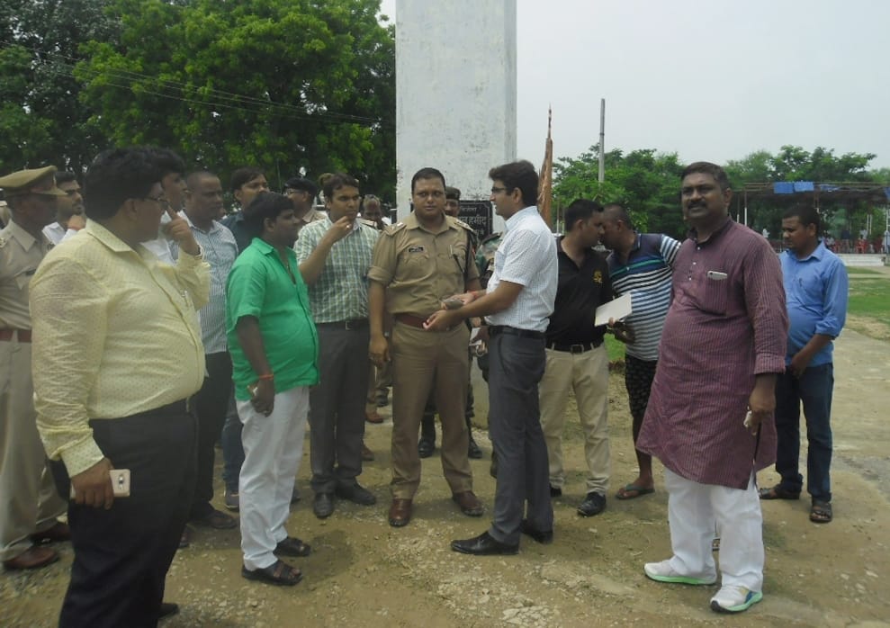 Preparations on the arrival of Governor and Chief Minister in Dhamupur