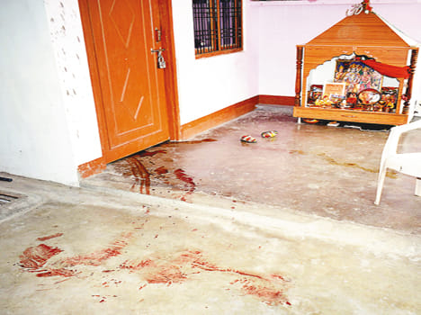 Shot in suspected situation, death of marital status