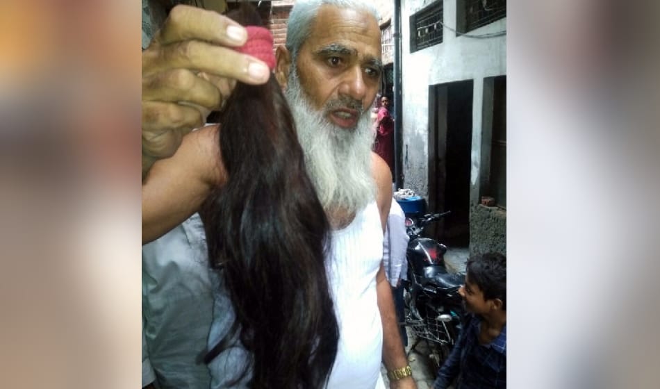 after women men hair and beard also chopped in mewat and aligarh