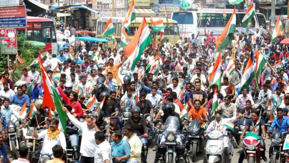 maa tujhe pranam rally on independence day