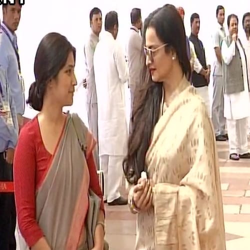 vice president election: celebrity MP reached parliament to cast their vote