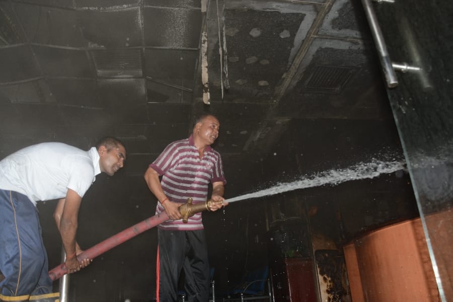 Sbi branch caught fire
