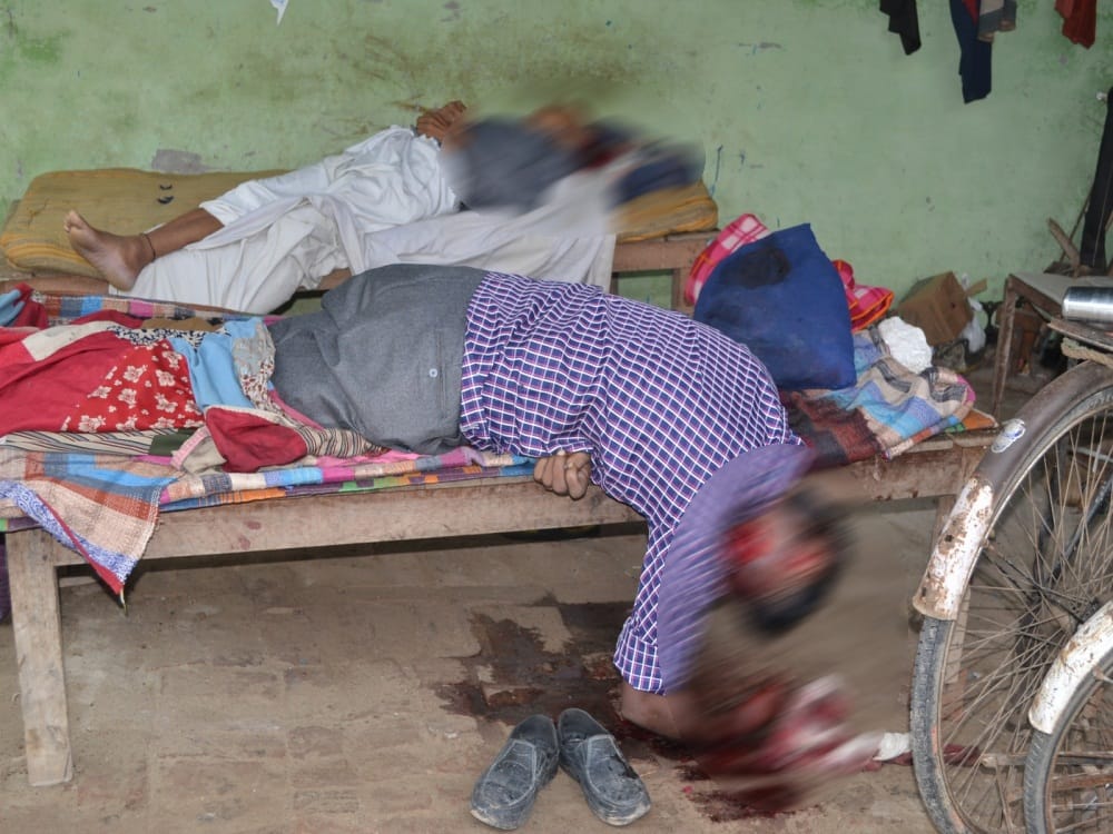 photos of brutal double murder in roorkee