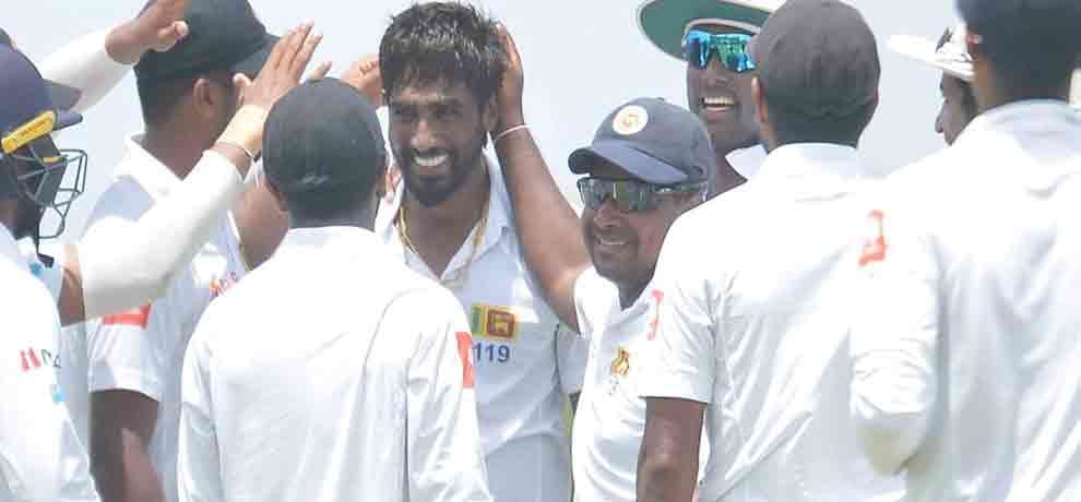 nuwan pradeep ruled out of test series against india due to hamstring injury