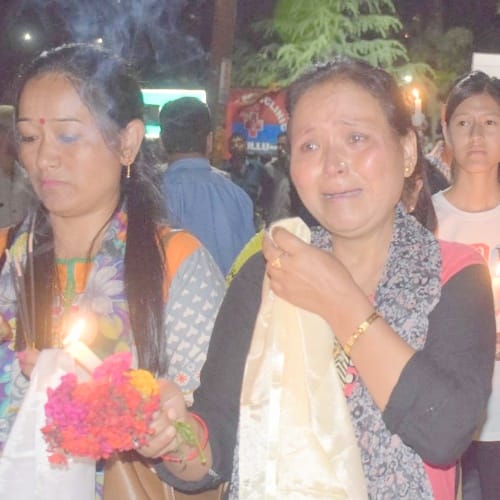 Himachal Indian army Sepoy Tanzin Chultim cremation in Lahaul