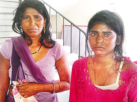Mother and daughter beaten 