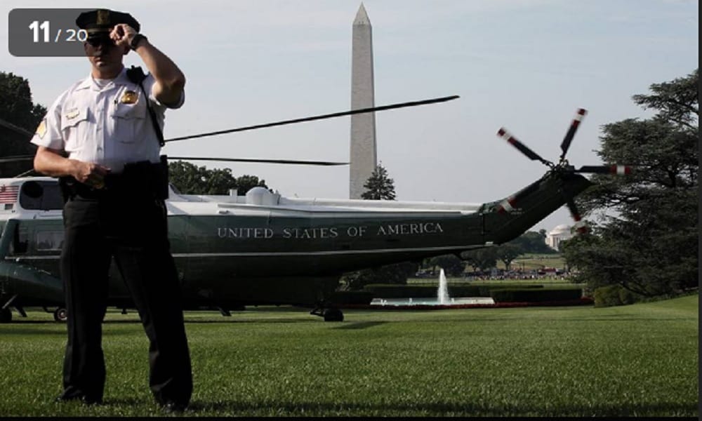 Look at these pics How the United Secret Service protects us president Donald Trump