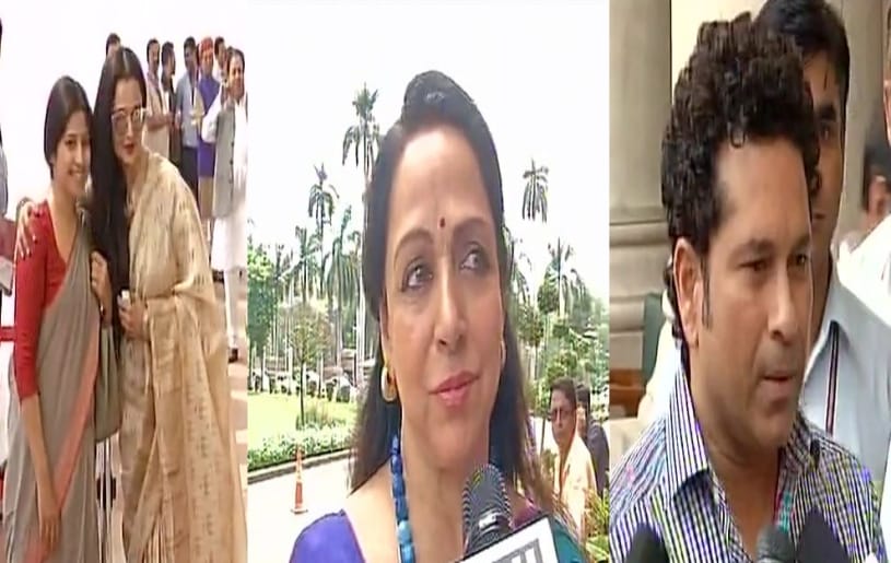 vice president election: celebrity MP reached parliament to cast their vote