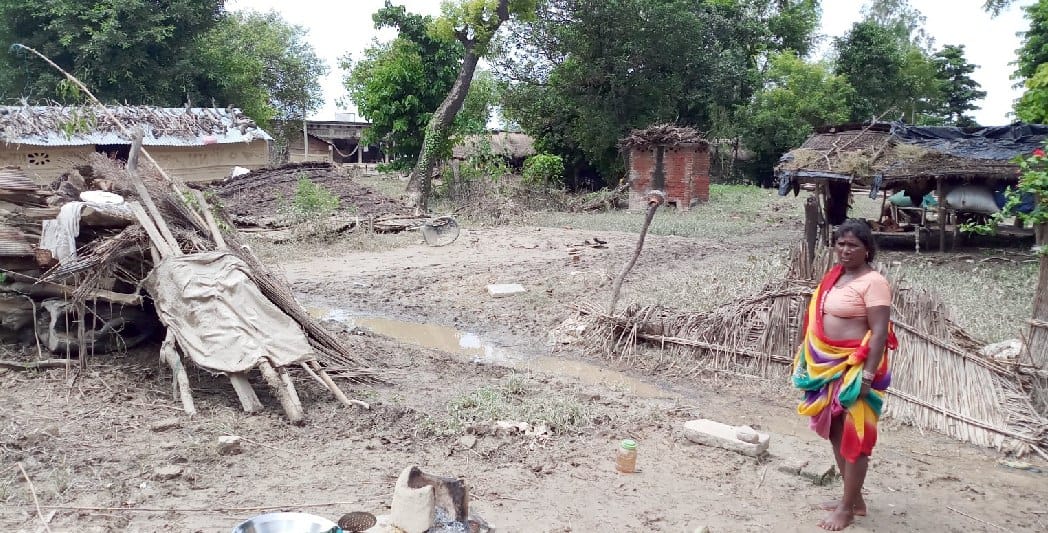  Flooded house collapsed in Janknpur