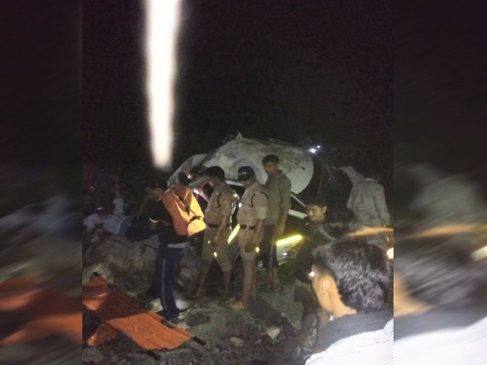 two brothers killed due to car fall in valley almora