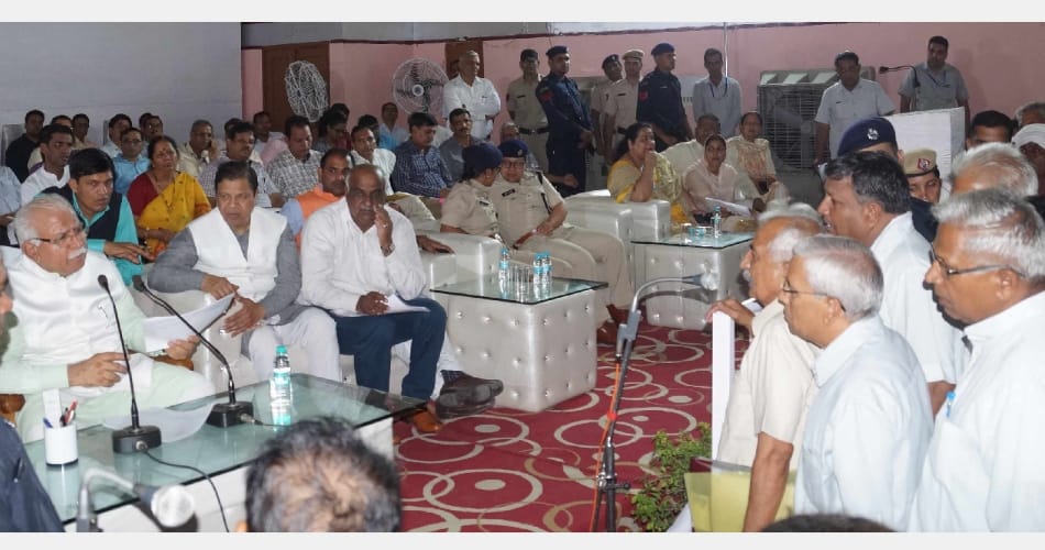 Haryana CM Manohar lal Darbar at hisar