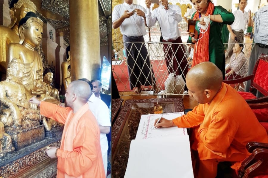 uttar pradesh cm Yogi adityanath visit to Myanmar