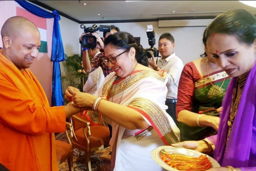 uttar pradesh cm Yogi adityanath visit to Myanmar
