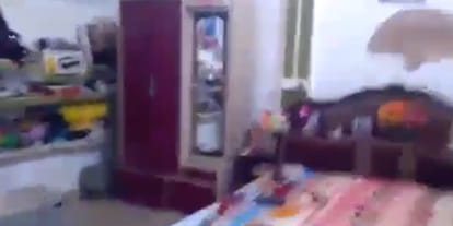dacoits fire on inspector son beaten mother with rod