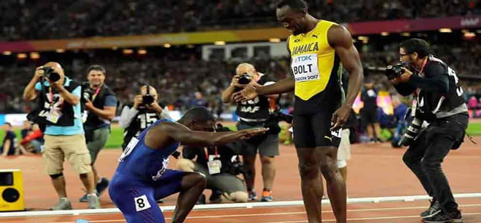 Farewell to a legend, Bolt beaten into third by controversial Gatlin in 100m final